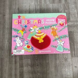 Touch and Feel Christmas 5 Jigsaw Puzzles Pack NIB